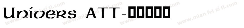 Univers ATT字体转换